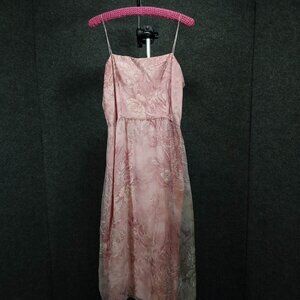 1960's Vintage Pink Floral Rayon Dress by Rizkallah